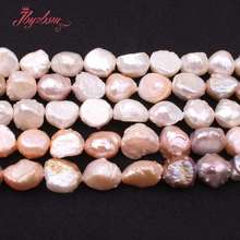 9-11mm Freeform Keshi Edsion Freshwater Pearl Natural Stone Beads For DIY Necklace Bracelet Jewelry Making 14.5" Free Shipping 2024 - buy cheap