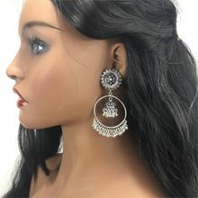 LosoDo Gypsy Indian Unique Long Tassel Earrings for Women Boho Jhumkas Fashion Silver Elegant Minimalist  Jewelry 2024 - buy cheap