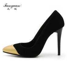 Fanyuan New 2018 Spring Women Super Thin Heels Office Lady Party Sexy Pointed Toe Pumps Slip-on Mix color women shoes Plus size 2024 - buy cheap