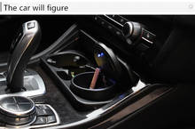 VEELVEE Car LED Blue Light Ashtray Auto Cigarette Ash Holder For Ford Focus 2 3 Maverick Escape kuga C-MAX cmax Car Accessories 2024 - buy cheap