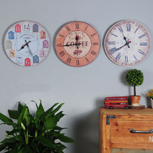 European Creative Wall Clock Living Room Bar Clock Crafts Mute Wooden Wall Clock Fashion Quartz Wall Retro Clock Home Decoration 2024 - buy cheap