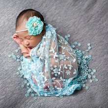 Adereços para fotos de bebê recém-nascido, adereços para fotos de bebê, colcha com tiara, roupas de menina, acessórios para fotos de bebês 2024 - compre barato