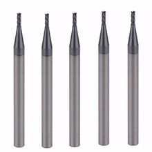 5Pcs HRC45 d1.5*4*D4*50L Four Flutes Micro Solid Carbide Face End Mill CNC Milling Cutter Bits For Steel Milling 2024 - buy cheap