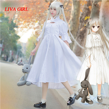 Liva-fantasia de cosplay da kasugano sora, trajes para meninas, anime, trajes de lolita brancos de alta qualidade 2024 - compre barato