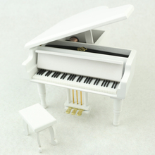 ROSIKING-caja de música con forma de Piano, Gran pájaro de madera, pequeño taburete, regalo creativo de cumpleaños para el Día de San Valentín 2024 - compra barato