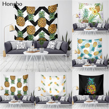 Hongbo Waves Pineapple Fruit Tapestry Polyester Curtains Plus Long Table Cover Wall Hanging Tapestry Decor 2024 - buy cheap