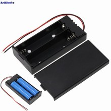 1PC 3.7V 2x18650 Battery Holder Case 7.4V Plastic Battery Storage Box with ON/OFF Switch for Unprotected 18650 Batteries 2024 - buy cheap