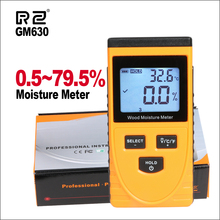 RZ-Medidor de humedad Digital con pantalla LCD, Detector de contenido de agua y madera, higrómetro de densidad, herramientas GM630 2024 - compra barato