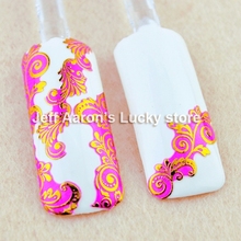 7 Colors High Quality Hot Stamping 3D Nail Sticker Decals For Nail Art Tips Decoration Tools lace design mix lot 2024 - buy cheap
