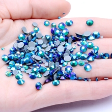 Hotfix Rhinestones With Glue Backing Iron On Perfect Clothes Shoes Dresses DIY Decorations Emerald AB Color 2024 - buy cheap