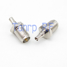 Wholesale 10PCS/lot CRC9 male plug to RP SMA female jack Straight RF connector Adapter 2024 - buy cheap
