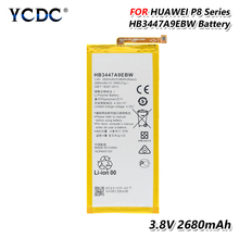 100% Новый оригинальный YCDC Высококачественный аккумулятор HB3447A9EBW для huawei Ascend P8 GRA-L09 TL00 UL10 CL10 2024 - купить недорого