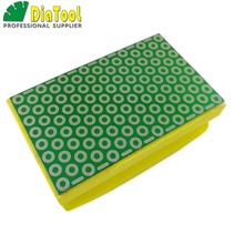 SHDIATOOL Coated Diamond Hand Polishing Pad Grit #400 90X55MM Hard Foam Body Manual Grinding Block For Marble Granite Tile Stone 2024 - buy cheap