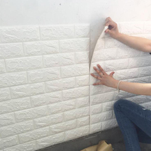 70*77cm 3D PE Foam Stone Brick Panel Wall Sticker Home Decor TV Sofa Wall Art Mural Kids Safty Bedroom Self-adhesive Wallpaper 2024 - buy cheap