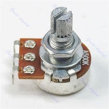 OOTDTY A500K Potentiometer Splined Pot Electric Guitar Bass Effect Amp Tone Volume 15mm Shaft Parts 2024 - buy cheap