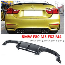 Задний спойлер из углеродного волокна для BMW F80 M3 F82 M4 2013.2014.2015.2016.2017 высококачественный автомобильный бампер диффузор Авто MP стиль 2024 - купить недорого