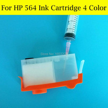 Sale ! 4 Piece/Lot 564 Refill Ink Cartridge For HP 564 Photosmart B210A B209A B210B 5511 5514 5515 5522 6510 Printer 2024 - buy cheap