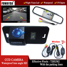 FUWAYDA Wireless Color CCD Car RearView Camera for BMW 1357 series X3 X5 X6 Z4 E39 E53 E46 with 4.3Inch Rearview Mirror Monitor 2024 - buy cheap