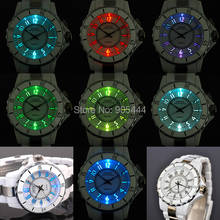 Hodinky OHSEN Women's Luxury Waterproof Sports Watches 7 Multi-color Led Light Clock Watch FG0736 Relogio Esportivo Feminino 2024 - купить недорого