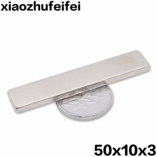 5pcs 50mm x 10mm x 3mm New Strong Block Strip Cuboid Magnets Rare Earth Neodymium 50 x 10 x 3mm magnet 50*10*3 50x10x3 2024 - buy cheap