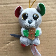 Ty Mac the Christmas Mouse Small Pendant Plush Toy Clip Stuffed Collection Soft Doll 4" 10cm 2024 - buy cheap