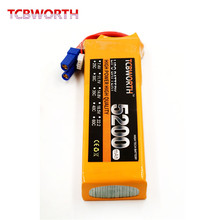 TCBWORTH RC Lipo Battery 11.1V 5200mAh 40C-80C 3S FOR RC Airplane Drone Aircraft Car Boat 3s High Rate Cell battery LiPo 3S AKKU 2024 - buy cheap