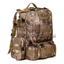 50L Large Camouflage Unisex Outdoor Military Tactical Backpack Rucksacks Camping Hiking Hunting Sports Bags 2024 - buy cheap