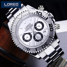 LOREO 2019 Sport Mens Watches top brand luxury Multifunction Mechanical Watch Waterproof 200m Sapphire Luminous Diving Clock Men 2024 - buy cheap