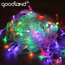 Goodland Garland 10M LED String Lights 110V 220V Christmas Light String Outdoor Fairy Lights Waterproof For Party Decoration 2024 - buy cheap