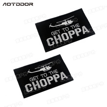 Parche bordado de CHOPPA, parches militares, pegatinas de rayas de escudo de combate táctico, apliques de insignias de avión 2024 - compra barato