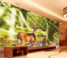 Papel parede mural Papel pintado 3d estereoscópico Papel pintado personalizado 3d Papel pintado murales 3d Papel pintado mural 2024 - compra barato