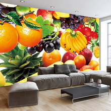 Custom Self-adhesive Mural Wallpaper Waterproof Canvas Fabric Fruit Poster 3D Wall Painting Kitchen Restaurant Living Room Decor 2024 - buy cheap