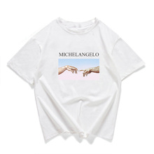 Summer Short Sleeve Printed Harajuku tshirt Plus size T-shirt Michelangelo Bad Girls Go Backstage t shirt women tumblr tshirt 2024 - buy cheap