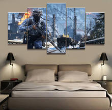 HD Печать Battlefield 5 игра картина 5 шт Холст Искусство Печать декор комнаты печать плакат картина холст Бесплатная доставка 2024 - купить недорого