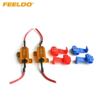 FEELDO-resistencias de carga LED para luz de señal de giro, adaptador de salida/Error/parpadeo, 25W, 10 Uds. 2024 - compra barato