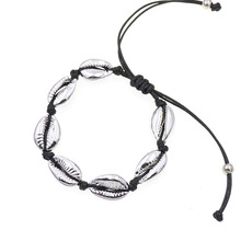 WELLMORE-Pulseras de conchas bohemias para hombre y mujer, brazaletes con dijes bohemios dorados, joyería para fiesta en la playa, venta al por mayor, envío directo 2024 - compra barato