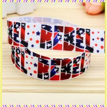 7/8inch Free Shipping Flag Printed Grosgrain Ribbon material Headwear Party Decoration Diy Wholesale Craft 22mm P4599 2024 - buy cheap