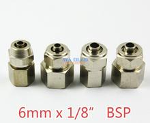 10 Pieces 6mm x 1/8" BSP Brass Straight Female Pneumatic Pipe Hose Quick Coupler Connector Coupling Fitting 2024 - buy cheap
