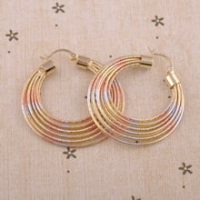 MxGxFam Trendy Multicolor Hoop Earrings for Women for Lead and Nickel Free 2024 - buy cheap