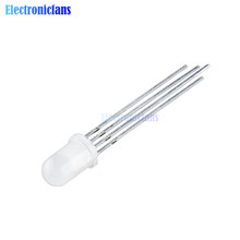 50 pces multicolorido 4pin 5mm rgb diodo emissor de luz lâmpada difusa tricolor redondo ânodo comum diodo emissor de luz 5mm 2024 - compre barato