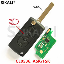 (3BT CE0536 VA2) Remote Key 433MHz for Citroen Berlingo Picasso C2 C3 C4 C5 ASK/FSK Signal Car Control Alarm Lamp/Light Button 2024 - buy cheap