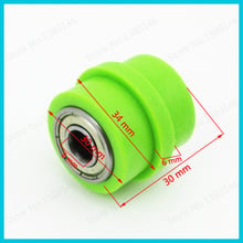 Green 8mm ID Chain Guide Roller Pulley Tensioner For ATV Quad 4 Wheeler Pit Dirt Motor Trail Bike Go Kart Motorcycle Motocross 2024 - buy cheap