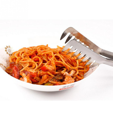 Щипцы для спагетти зажим для пасты ручка из нержавеющей стали для салата Tong кухонная утварь лапша зажим для приготовления макаронных изделий инструменты 2024 - купить недорого