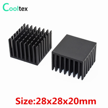 10pcs/lot 28x28x20mm  Aluminum Heatsink  for Chip  VGA  RAM  IC  LED  heat sink radiator COOLER cooling 2024 - buy cheap