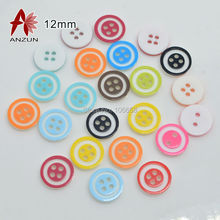 12mm 100PCS Plastic Mixed colour Button For coat boots T-shirt sewing clothes accessories DIY button picture Frame decoration 2024 - buy cheap