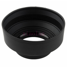 82mm 3-Stage 3in1 Collapsible Rubber Foldable Lens Hood for Sony  for Canon  for Nikon Fuji  for Olympus  for Pentax Cameras 2024 - buy cheap