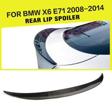 Car-Styling Carbon Auto Rear Spoiler Trunk Lip Wing for BMW E71 X6 2008-2013 2024 - buy cheap