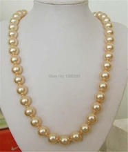 fashion DIY jewelry + 12mm South Sea Golden Shell pearl necklace 24" 2 pieces/lot fashion jewelry   JT6602 2024 - buy cheap