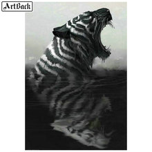 5d diy diamond painting tiger pattern full square drill 3D diamond mosaic new arrival diamond embroidery wall sticker 2024 - buy cheap