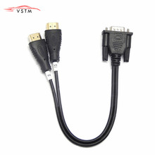 Pantalla LED LCD VGA a HDMI, chip de código EDID, línea de lectura de datos, Cable 2 en 1, línea de lectura y escritura en línea RT809F RT809H TL866ii plus 2024 - compra barato